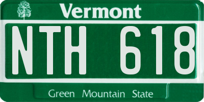 VT license plate NTH618