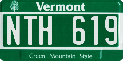 VT license plate NTH619