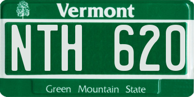 VT license plate NTH620