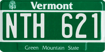 VT license plate NTH621