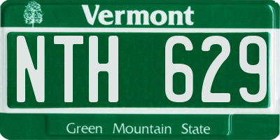 VT license plate NTH629