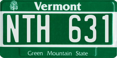 VT license plate NTH631