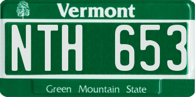VT license plate NTH653