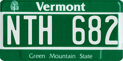 VT license plate NTH682