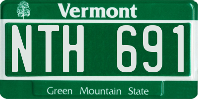 VT license plate NTH691