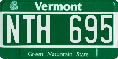 VT license plate NTH695