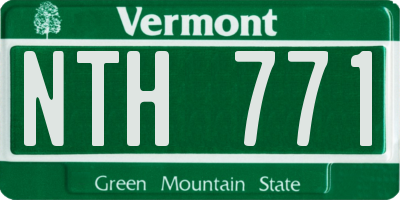 VT license plate NTH771
