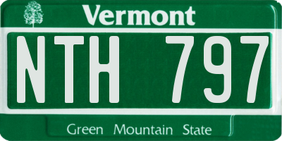 VT license plate NTH797