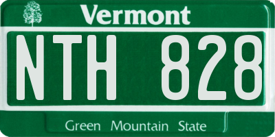 VT license plate NTH828