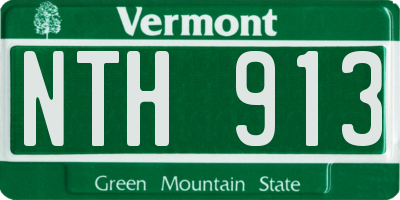 VT license plate NTH913