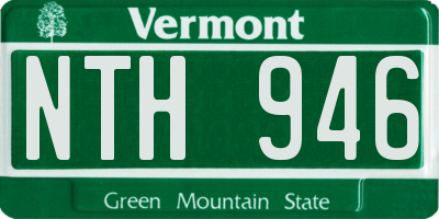 VT license plate NTH946