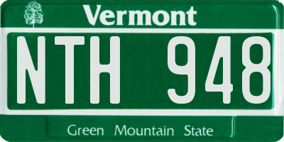 VT license plate NTH948