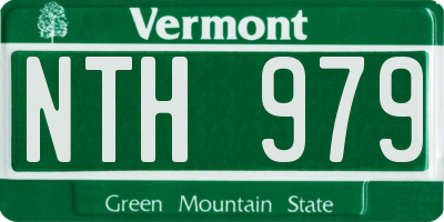 VT license plate NTH979