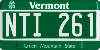 VT license plate NTI261