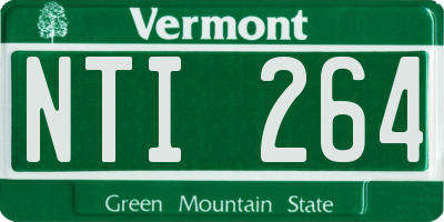 VT license plate NTI264
