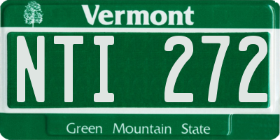 VT license plate NTI272