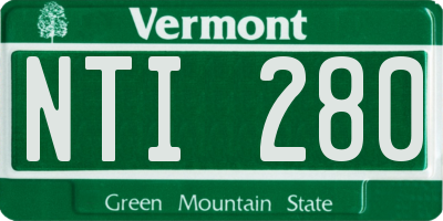 VT license plate NTI280