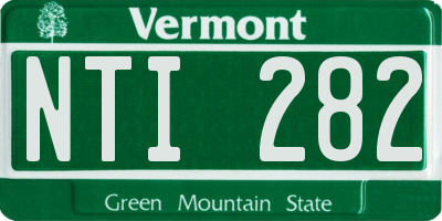 VT license plate NTI282