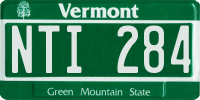 VT license plate NTI284