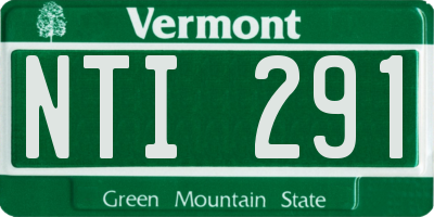 VT license plate NTI291
