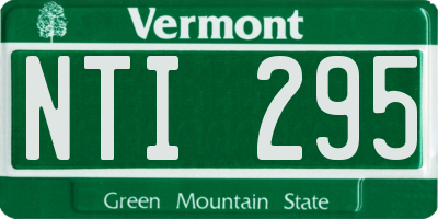 VT license plate NTI295