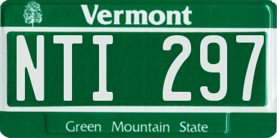 VT license plate NTI297