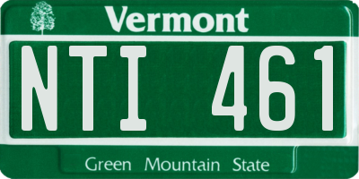 VT license plate NTI461