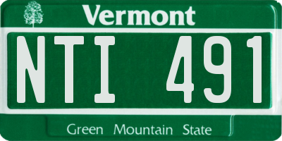 VT license plate NTI491