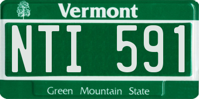 VT license plate NTI591