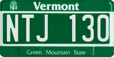 VT license plate NTJ130
