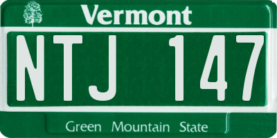 VT license plate NTJ147