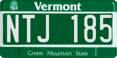 VT license plate NTJ185