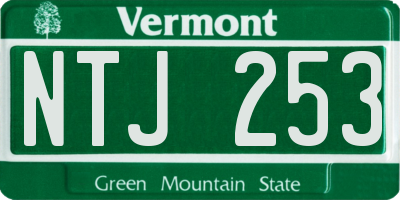 VT license plate NTJ253