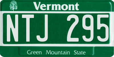 VT license plate NTJ295