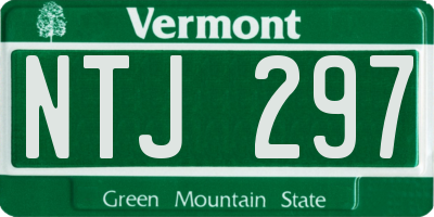 VT license plate NTJ297