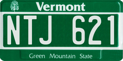 VT license plate NTJ621