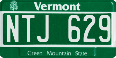 VT license plate NTJ629