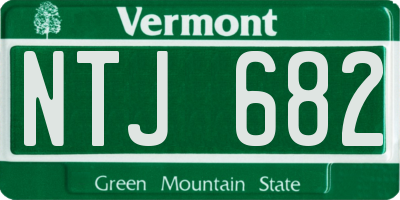 VT license plate NTJ682
