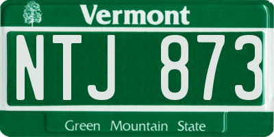 VT license plate NTJ873