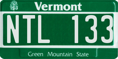 VT license plate NTL133