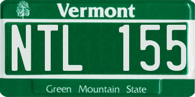 VT license plate NTL155