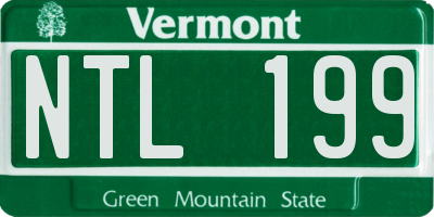 VT license plate NTL199