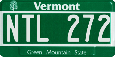 VT license plate NTL272