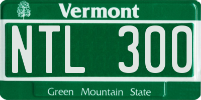 VT license plate NTL300