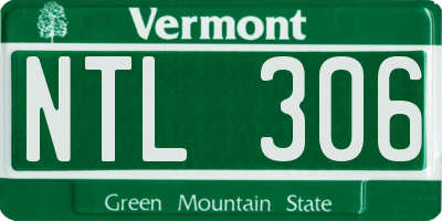 VT license plate NTL306