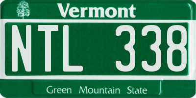 VT license plate NTL338