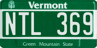 VT license plate NTL369