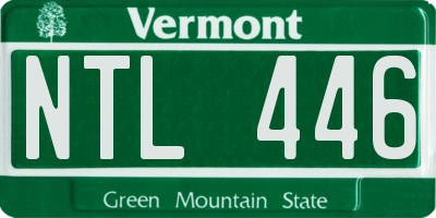 VT license plate NTL446