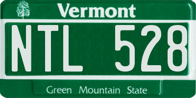 VT license plate NTL528