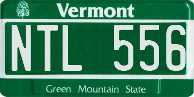 VT license plate NTL556